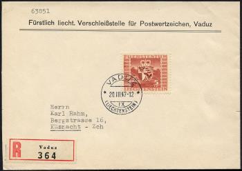 Thumb-1: FL205 - 1947, High values, coat of arms