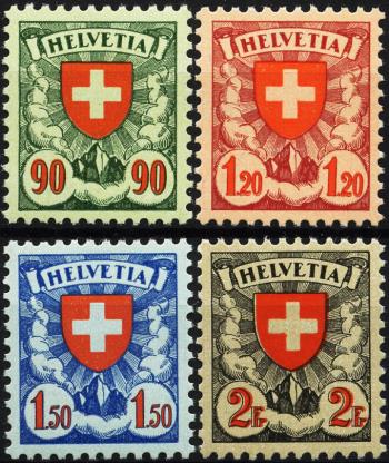 Thumb-1: 163z-166z - 1933 -1934, corrugated chalk paper