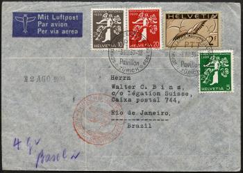 Stamps: ZF248 - 1938 Zeppelin airmail to Buenos Aires