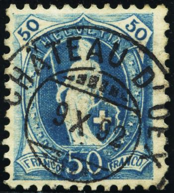 Stamps: 70C - 1891 white paper, 13 teeth, KZ A