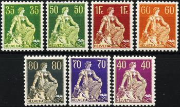 Briefmarken: 111z-176z - 1933-1934 Geriffeltes Kreidepapier