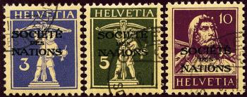 Briefmarken: SDN33-SDN35 - 1930-1931 Tellknaben und Tellbrustbild