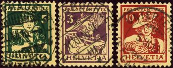 Briefmarken: J4-J6 - 1916 Trachtenbilder