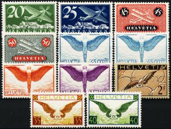 Briefmarken: F4z-F15z - 1933-1937 Verschiedene Darstellungen, Ausgabe auf geriffeltem Papier