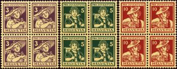 Francobolli: J4-J6 - 1916 Immagini di costumi tradizionali