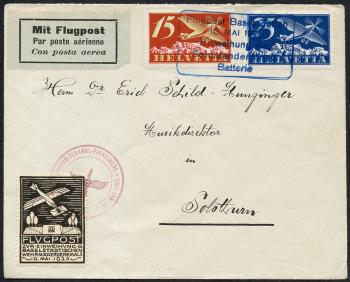 Francobolli: SF25.2d - 10. Mai 1925 Inaugurazione del Monumento Militare di Basilea