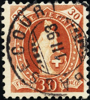 Francobolli: 68C - 1892 carta bianca, 13 denti, KZ A