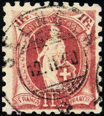 Francobolli: 71B - 1889 carta bianca, 11 denti, KZ A