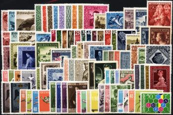 Francobolli: FL213-FL348 - 1947-1960 Lotto Liechtenstein