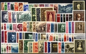 Francobolli: FL126-FL216 - 1937-1947 Lotto Liechtenstein