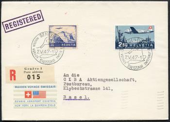 Thumb-1: SF47.5b - 2. Mai 1947, Genf-Washington