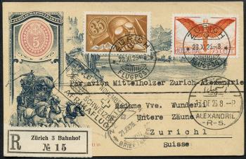 Thumb-1: SF26.7c - 7. Dezember 1926, 1. Schweizer Afrikaflug Zürich-Kapstadt