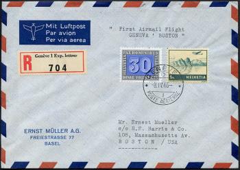 Thumb-1: RF46.5d - 8. April 1946, USA-Gander-Shannon-Parigi-GINEVRA-Roma-Atene-IL CAIRO