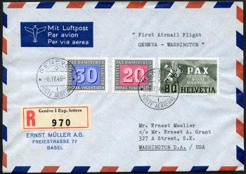 Thumb-1: RF46.5h - 8. April 1946, USA-Gander-Shannon-Parigi-GINEVRA-Roma-Atene-IL CAIRO