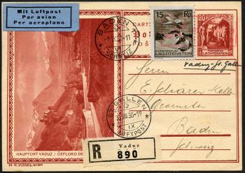 Thumb-2: SF30.5b - 31. August 1930, Vaduz-St. Gallo