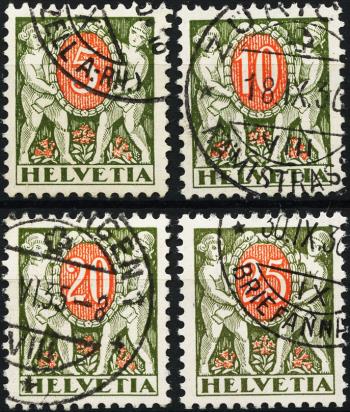 Thumb-1: NP42z-NP46z - 1934, Kinder mit Wertschild, geriffeltes Papier