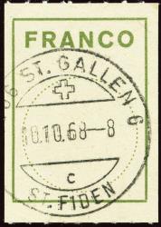 Thumb-1: FZ6 - 1962, Block capitals, circle 19.2 mm