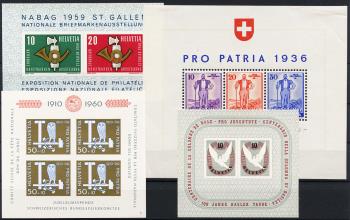 Thumb-1: Lot-Blöcke - 1936-1960, Verschiedene Blöcke