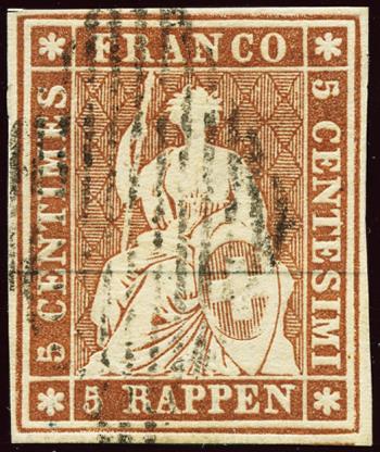 Thumb-1: 22A - 1854, Munich printing, 3rd printing period, Munich paper