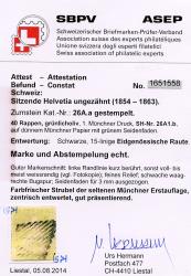 Thumb-2: 26Aa - 1854, Münchner Druck, 1. Druckperiode, Münchner Papier