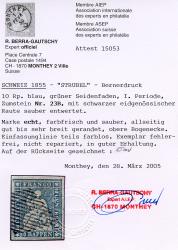 Thumb-2: 23B - 1855, Berner Druck, 1. Druckperiode, Münchner Papier