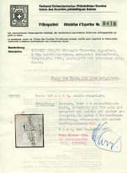 Thumb-3: 27C - 1855, Stampa bernese, 2° periodo di stampa, carta di Monaco