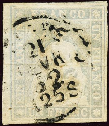 Thumb-1: 27D - 1856, Bernese printing, 2nd printing period, Munich paper