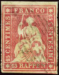 Thumb-1: 24A - 1854, Münchner Druck, 3. Druckperiode, Münchner Papier