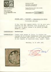 Thumb-2: 24F - 1856, Imprimerie bernoise, 1ère période d'impression, papier de Munich