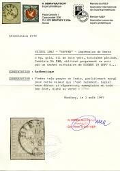 Thumb-2: 21G - 1862, Stampa bernese, 4° periodo di stampa, carta di Zurigo
