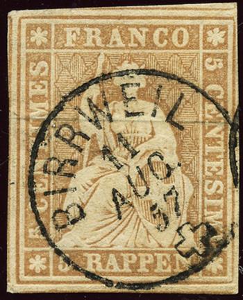 Thumb-1: 22F - 1856, Bernese printing, 1st printing period, Munich paper