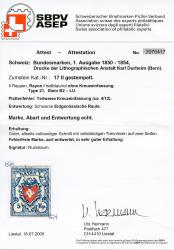 Thumb-2: 17II-T21 B2-LU-1.02 - 1851, Rayon I, sans frontière transfrontalière