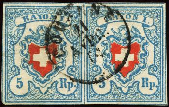 Thumb-1: 17II-T23+T24 C1-LO - 1851, Rayon I, ohne Kreuzeinfassung