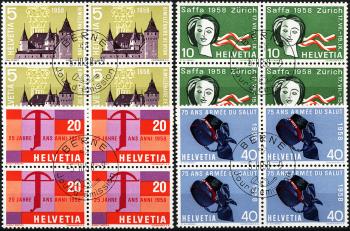 Thumb-1: 334-337 - 1958, Timbres publicitaires et commémoratifs