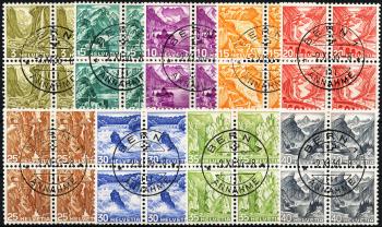 Stamps: 201-209 - 1936-1938 New landscape paintings