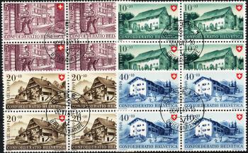 Stamps: B42-B45 - 1949 Work and Swiss House IV