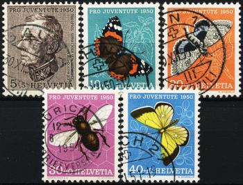 Thumb-1: J133-J137 - 1950, Bildnis T. Sprechers von Bernegg und Insektenbilder