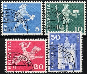 Thumb-1: 355RLM-363RLM - 1964, Motivi di storia postale e monumenti architettonici, carta in fibra