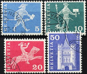 Thumb-1: 355RM-363RM - 1960-1961, Postal history motifs and architectural monuments, white paper