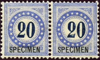 Thumb-1: NP11K-N - 1882, Frame ultramarine/light blue fiber paper Type II, 9th edition