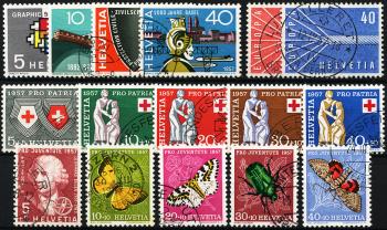 Briefmarken: CH1957 - 1957 Jahreszusammenstellung