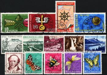 Briefmarken: CH1954 - 1954 Jahreszusammenstellung