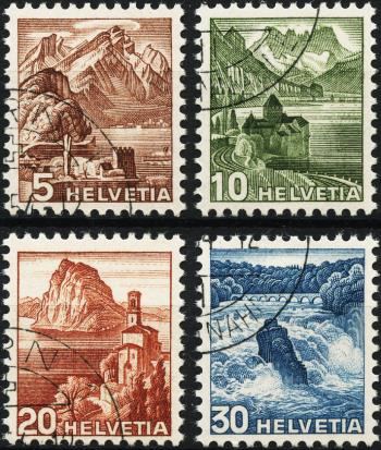 Briefmarken: 285RM-289RM - 1948 Farbänderungen der Landschaftsbilder und neues Bildmotiv