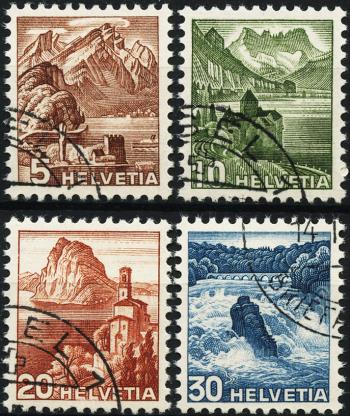 Briefmarken: 285RM-289RM - 1948 Farbänderungen der Landschaftsbilder und neues Bildmotiv