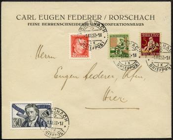 Thumb-1: J41-J44 - 1927, Pestalozzi commemorative stamps