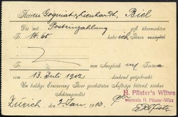 Thumb-2: JI - 1912, Précurseur sans valeur postale