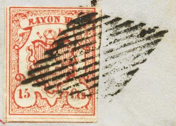 Stamps: 19-T8 UM I - 1852 Rayon III centimes