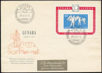 Thumb-1: W32 - 1951, Commemorative block for the national stamp exhibition in Lucerne