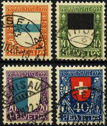 Thumb-1: J21-J24 - 1922, Cantonal and Swiss coats of arms
