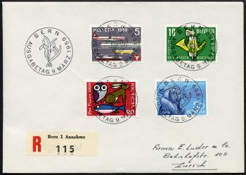 Thumb-1: 343-346 - 1959, Advertising and commemorative stamps